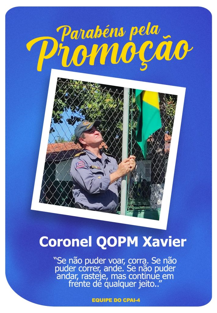 Jairo Xavier chega à mais alta patente da Polícia Militar, agora é ...